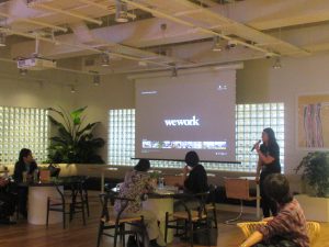 weworkとibbの合同交流会にて、weworkの紹介